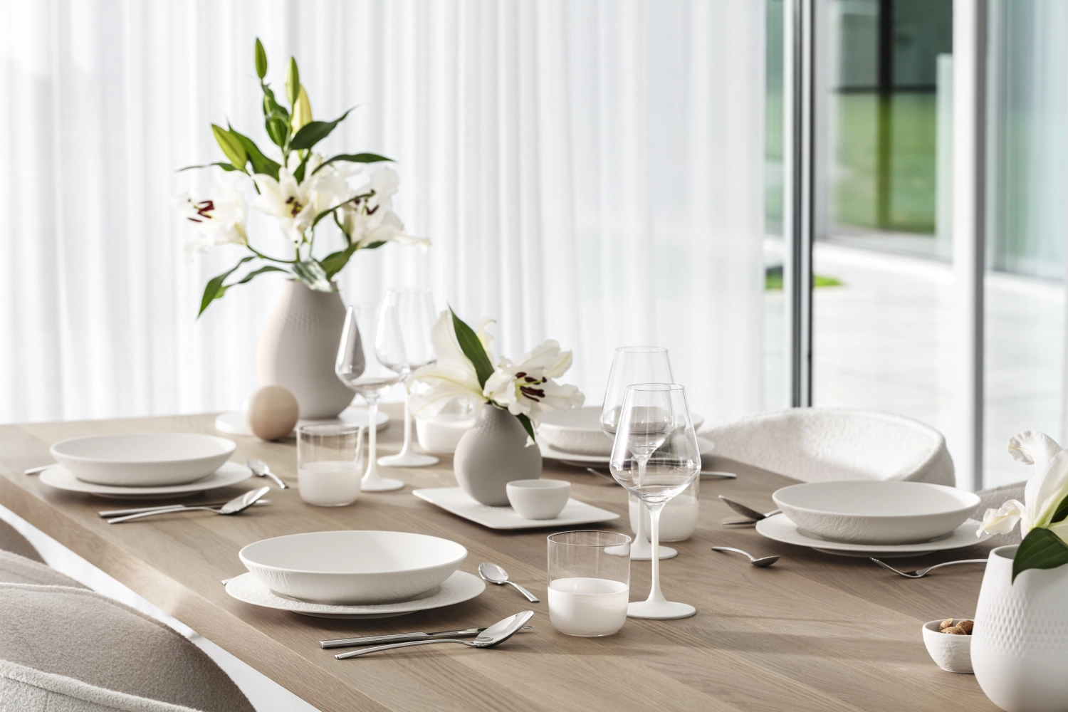 4er Set Manufacture Rock blanc Shot/Schnapsglas