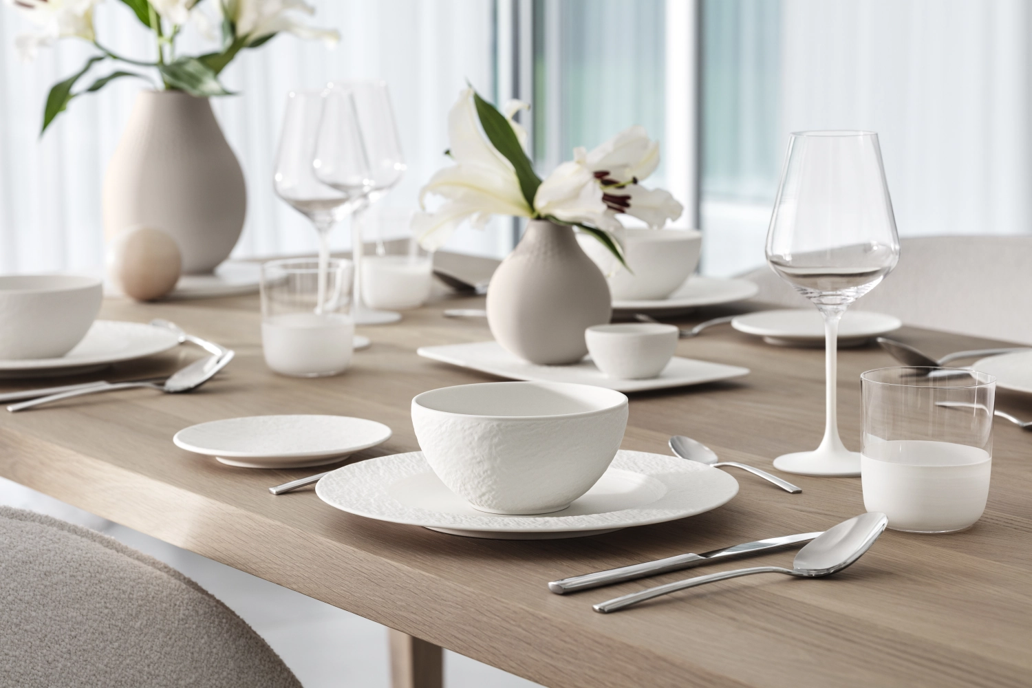 Set de 4 verres à whisky Manufacture Rock blanc