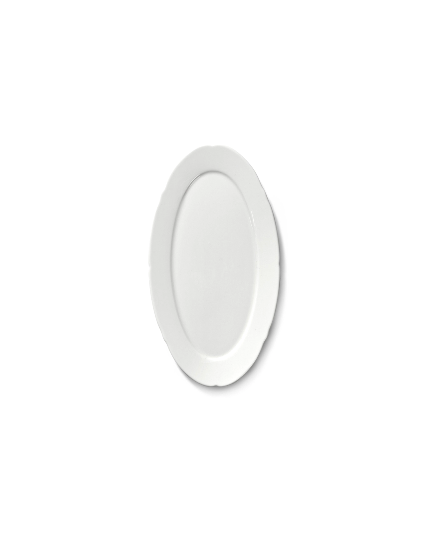 Silhouette assiette plate ovale