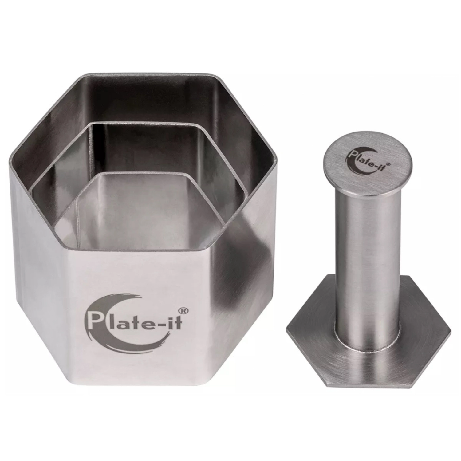 4tlg. Garnierringeset Hexagon