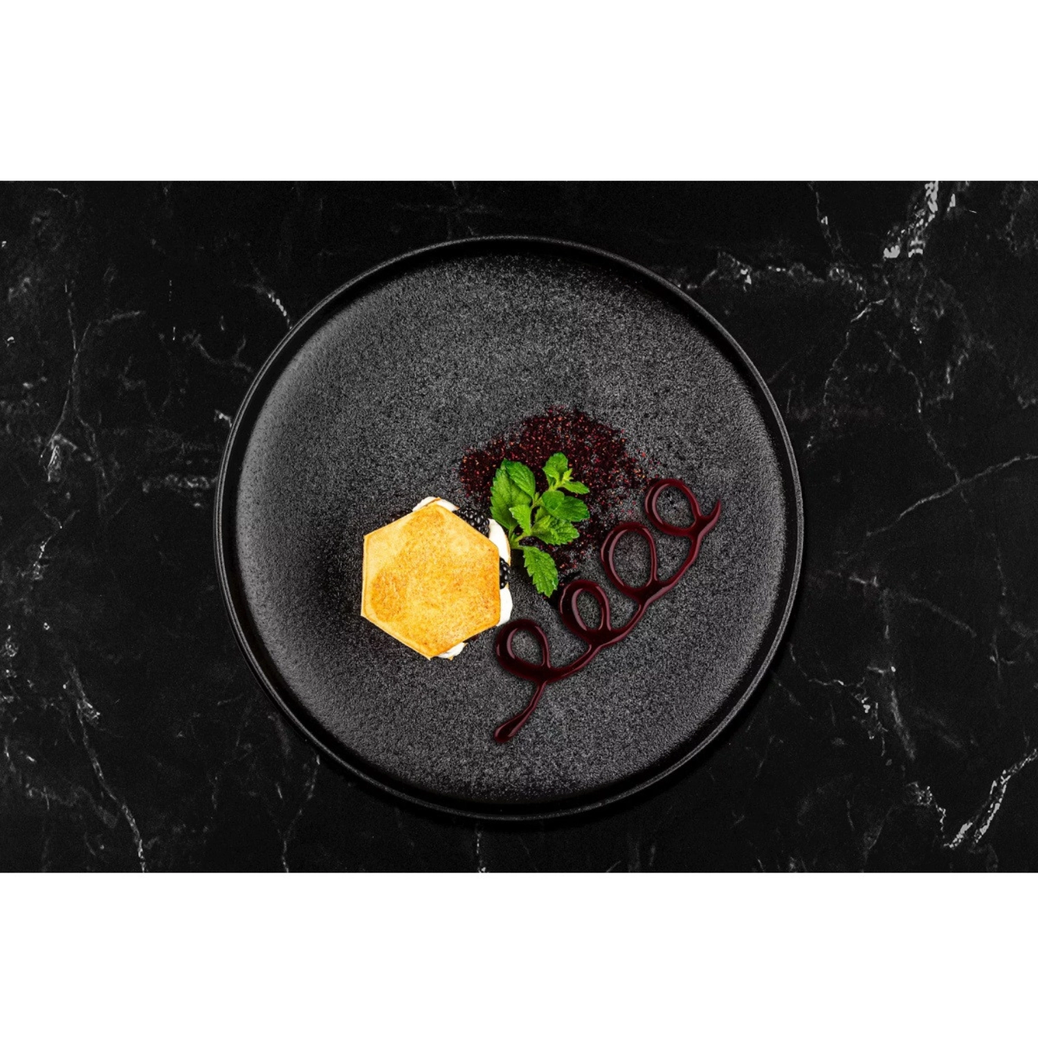 4tlg. Garnierringeset Hexagon