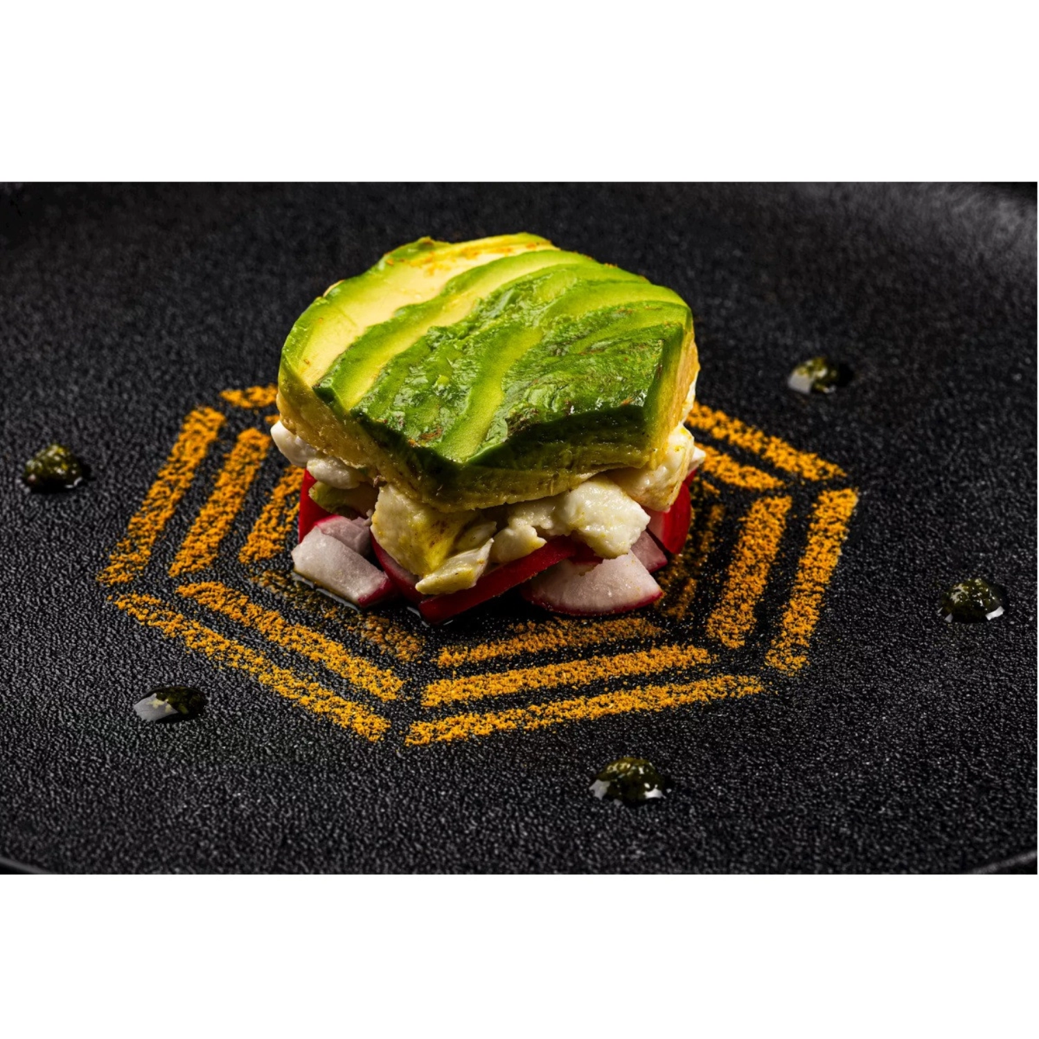 4tlg. Garnierringeset Hexagon