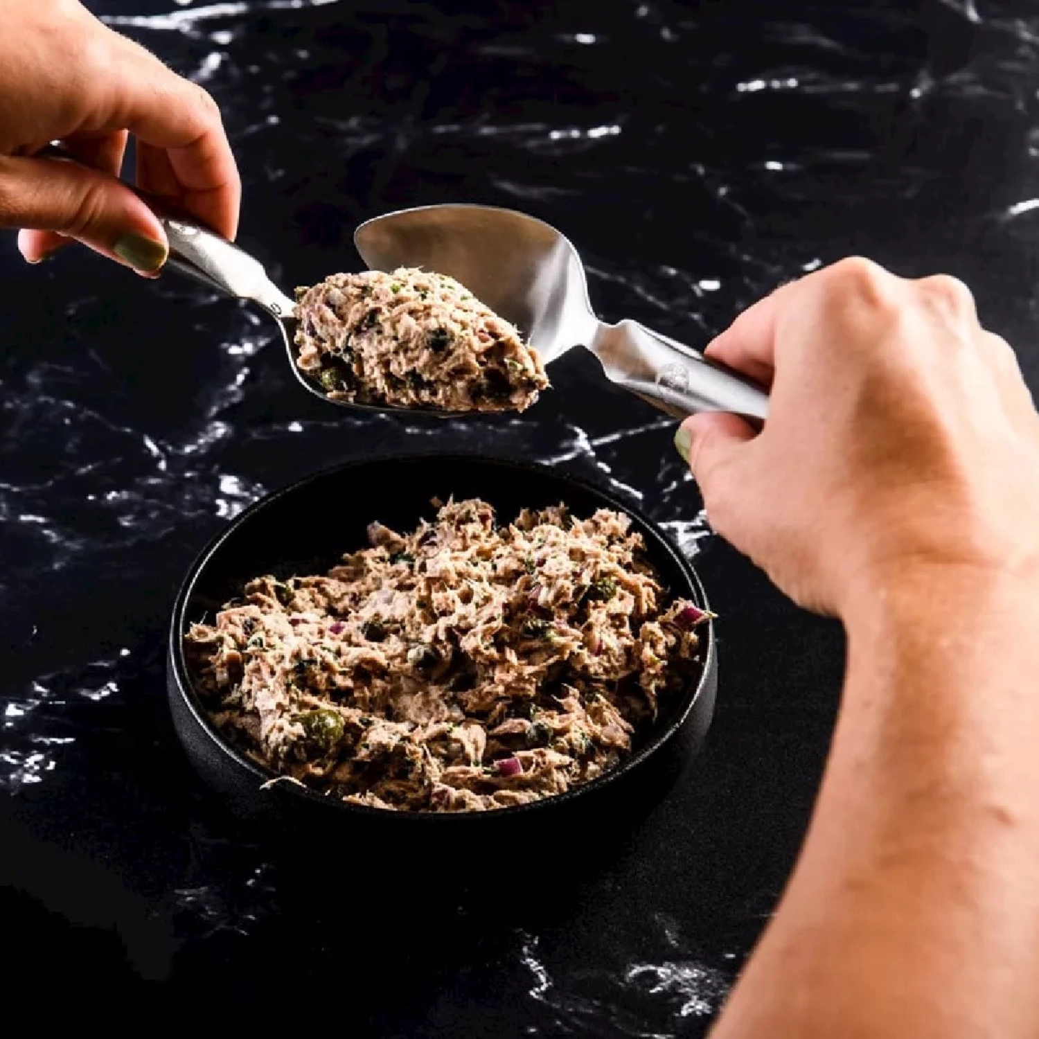 2tlg. Quenelle Löffelset