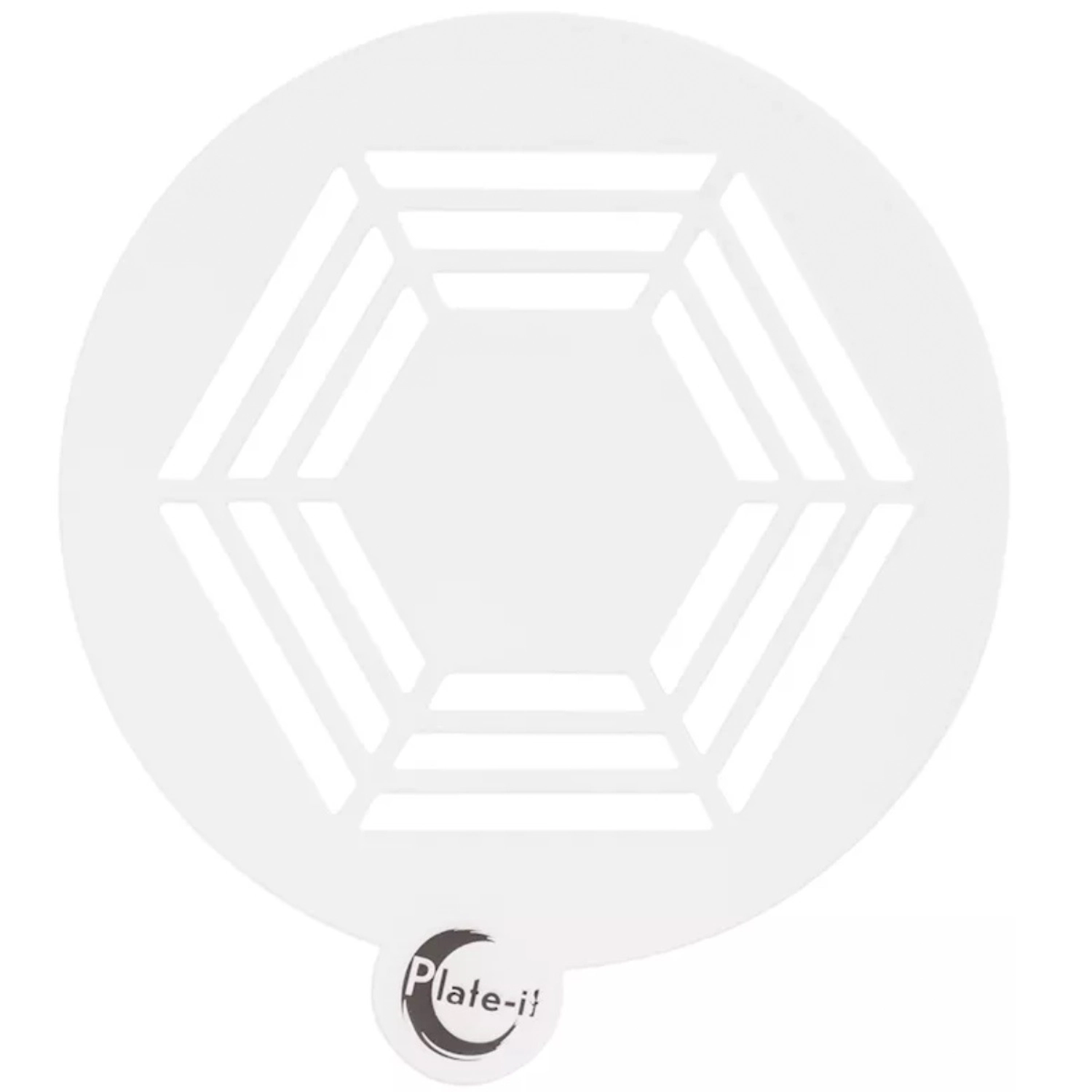 6tlg. Teller-Schablonenset Hexagon