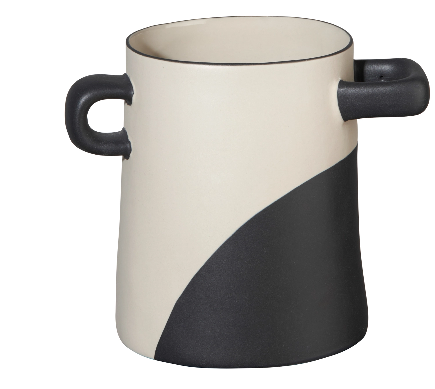 Rayu Vase, noir trempé