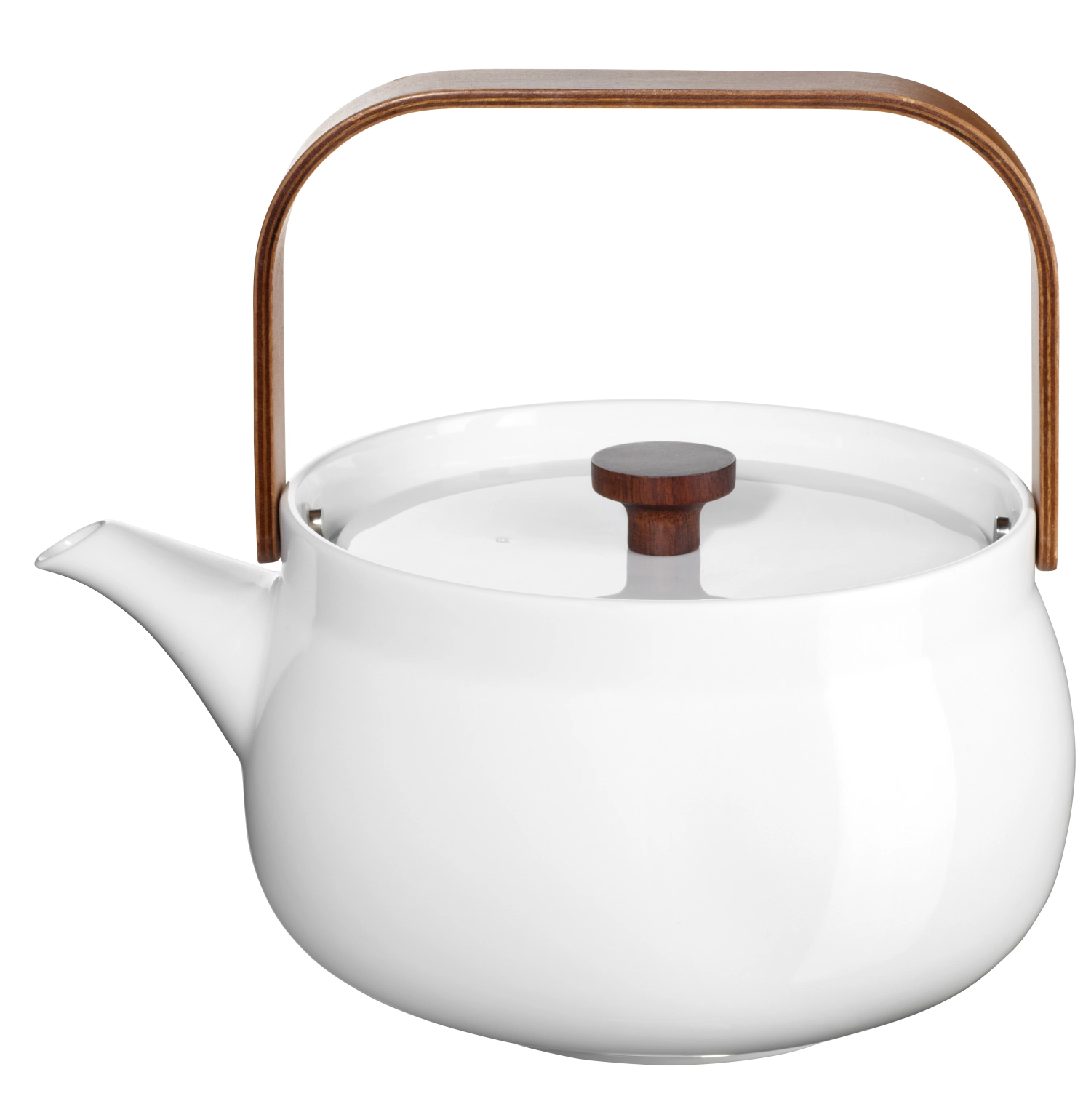 Japandi Teekanne mit Holzgriff