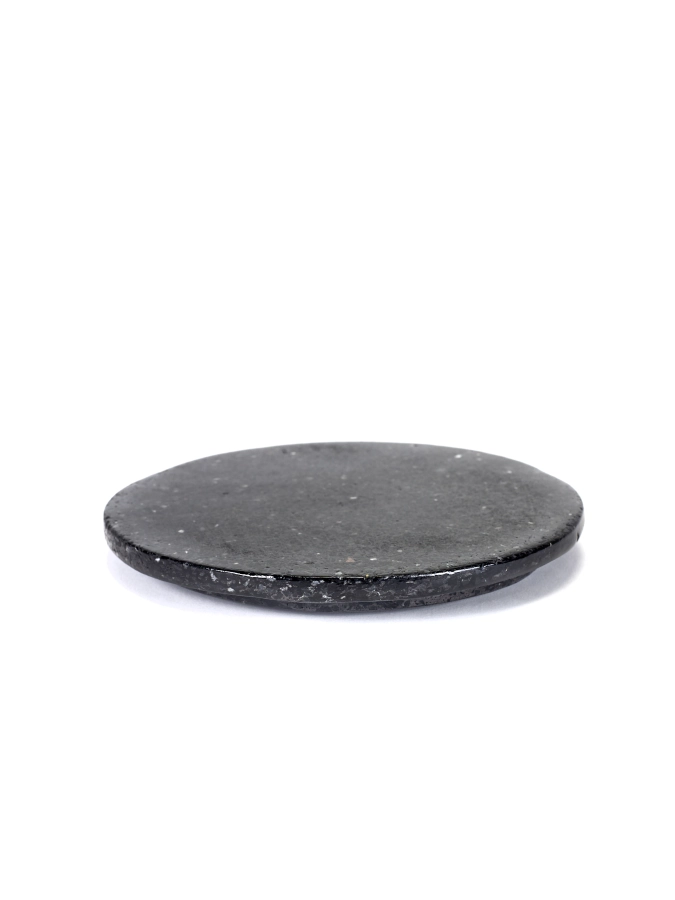 Assiette ronde S noir Terrazzo