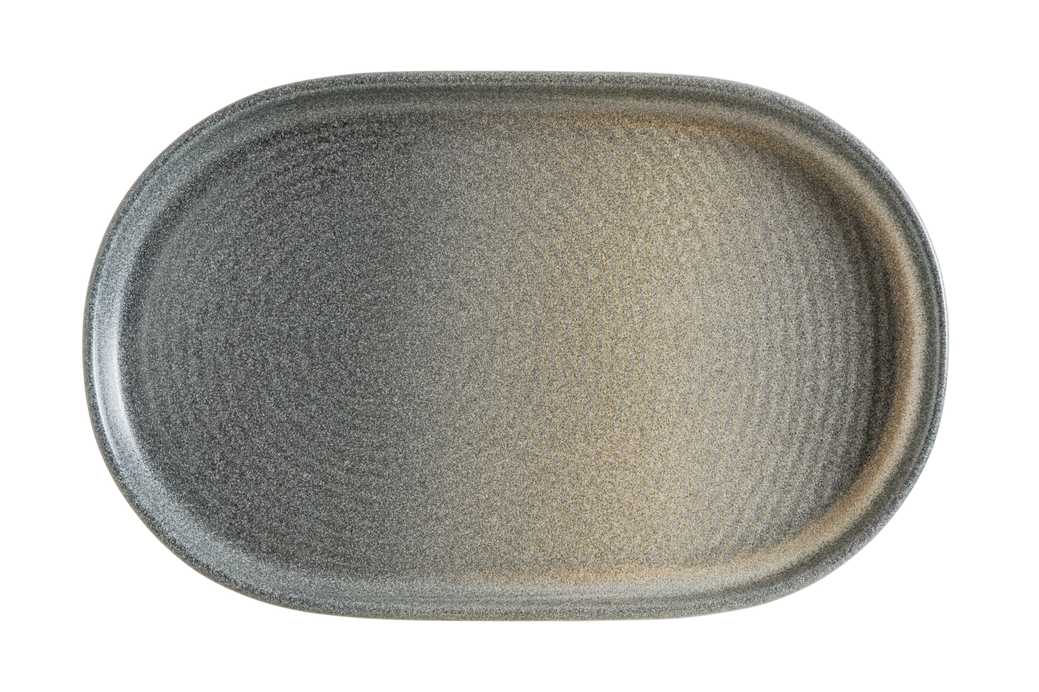 Ripple Hornfels Teller oval
