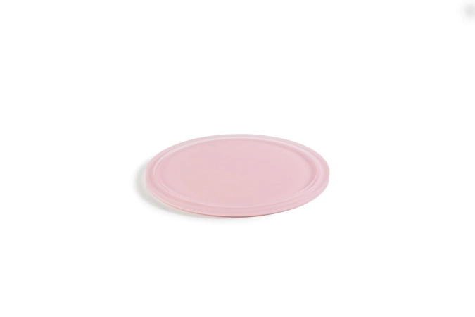 PLATEAU ROND AVEC RAINURE POUR CLOCHE