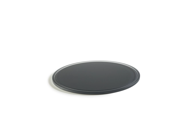 PLATEAU ROND AVEC RAINURE POUR CLOCHE
