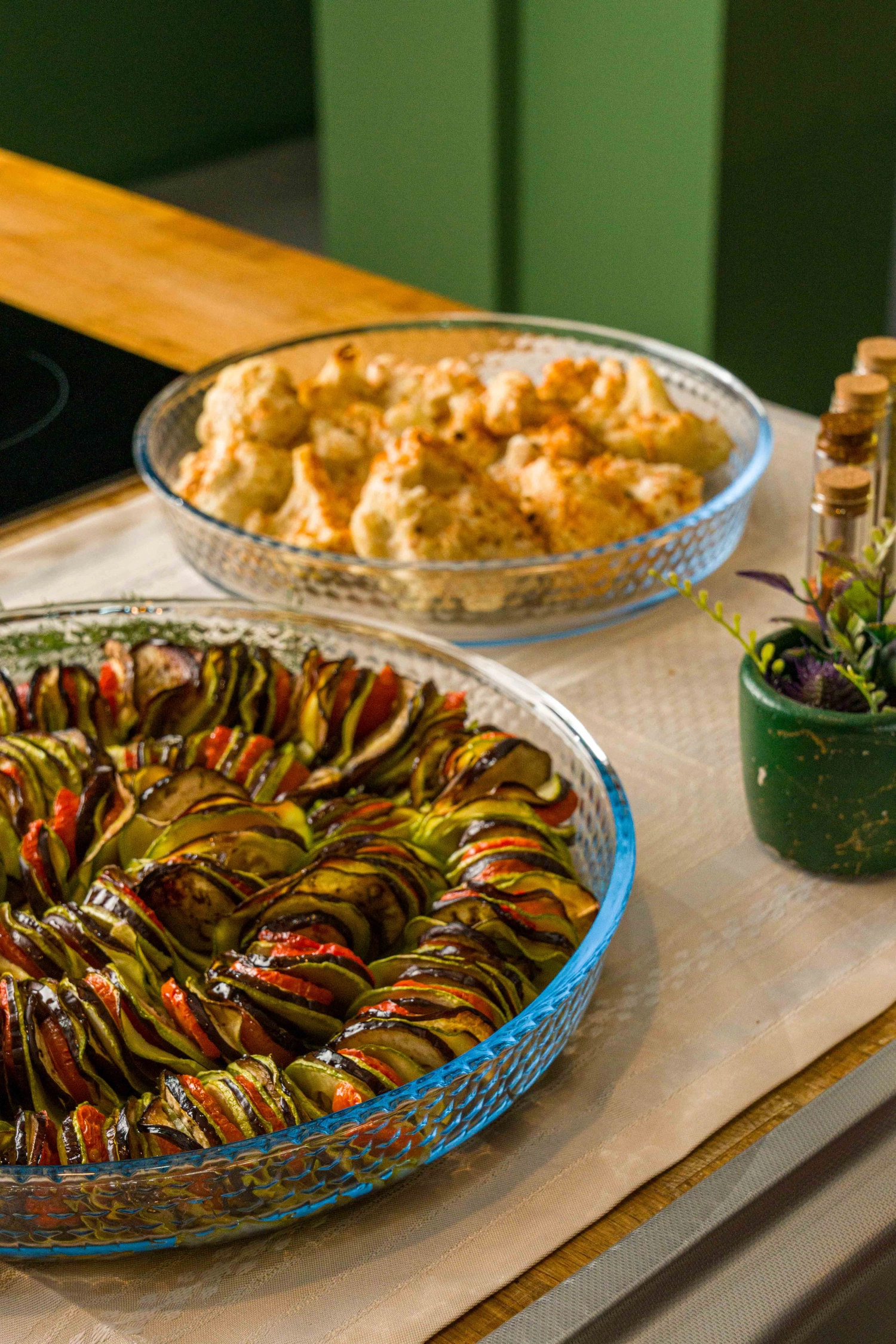 Lot de 2 moules à pâtisserie ronds en nid d'abeille