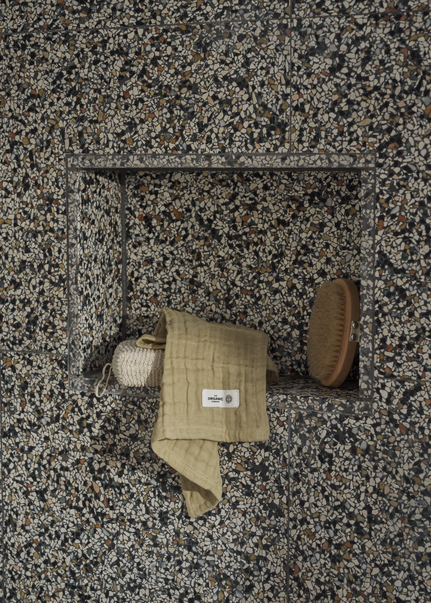 Fine set de 3 gants de toilette