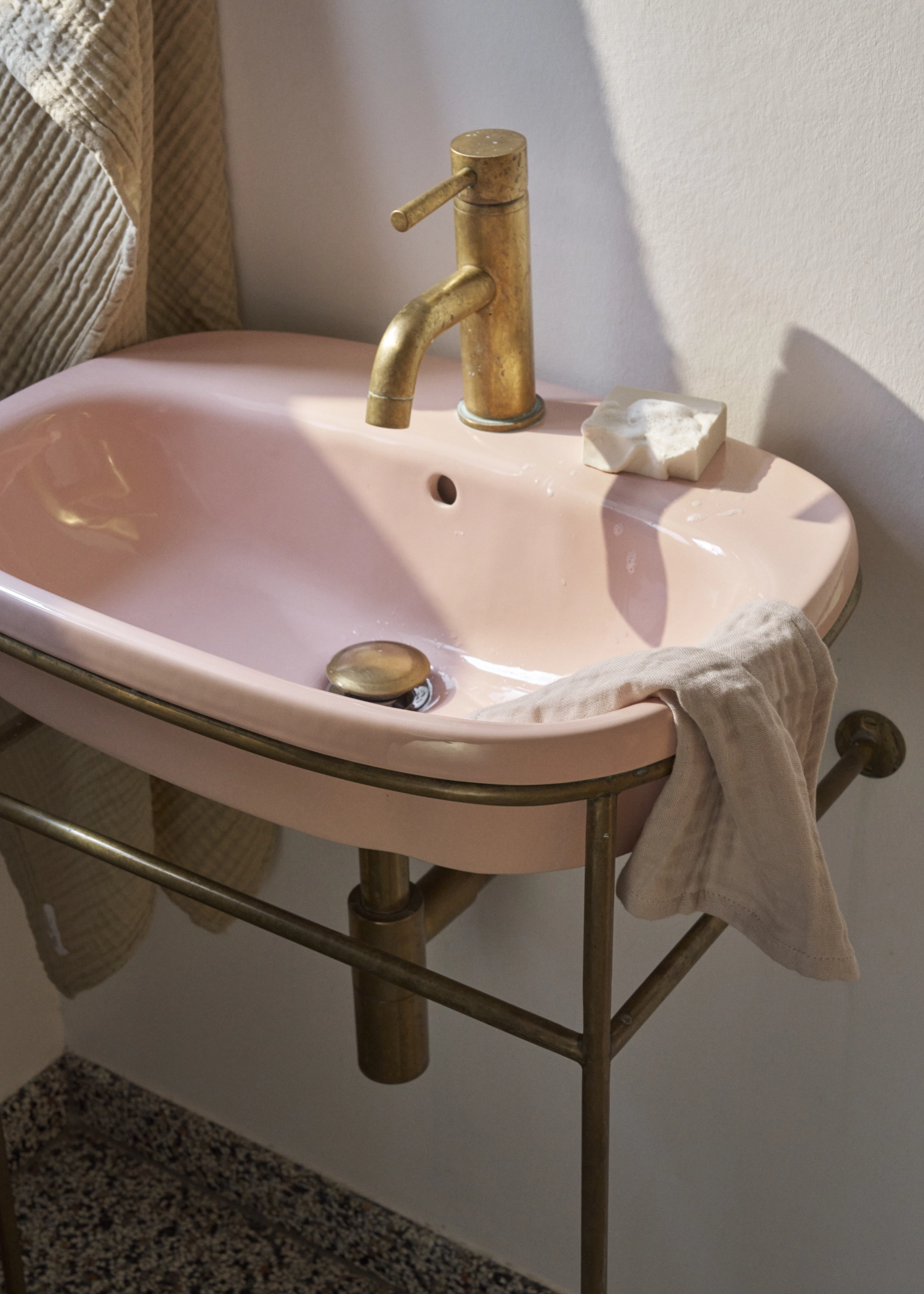 Fine set de 3 gants de toilette