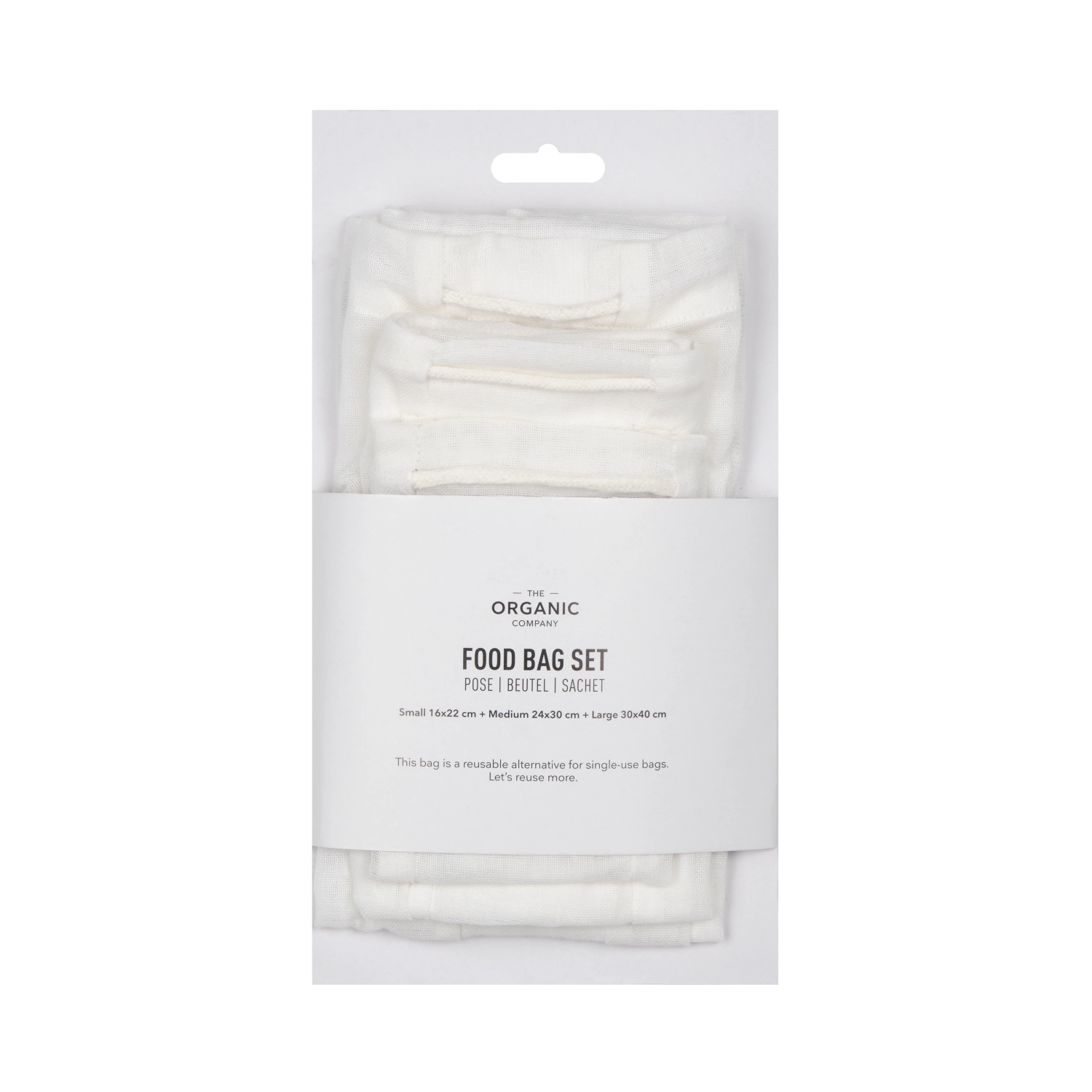 Food bag 3er Set Beutel