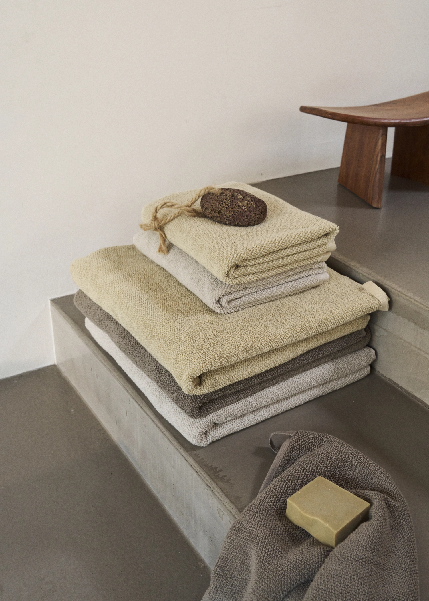 Mild set cadeau serviette de bain et de toilette