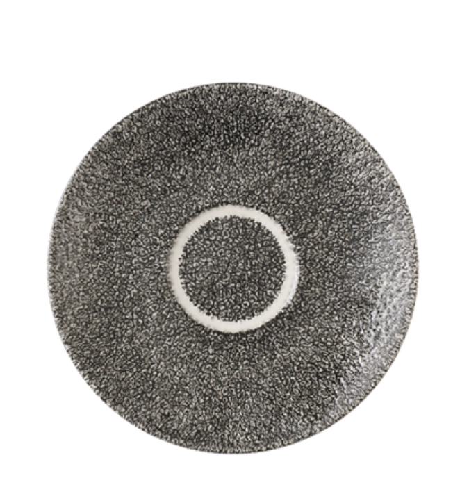 S.P. Raku Quartz Black Espresso Untertasse