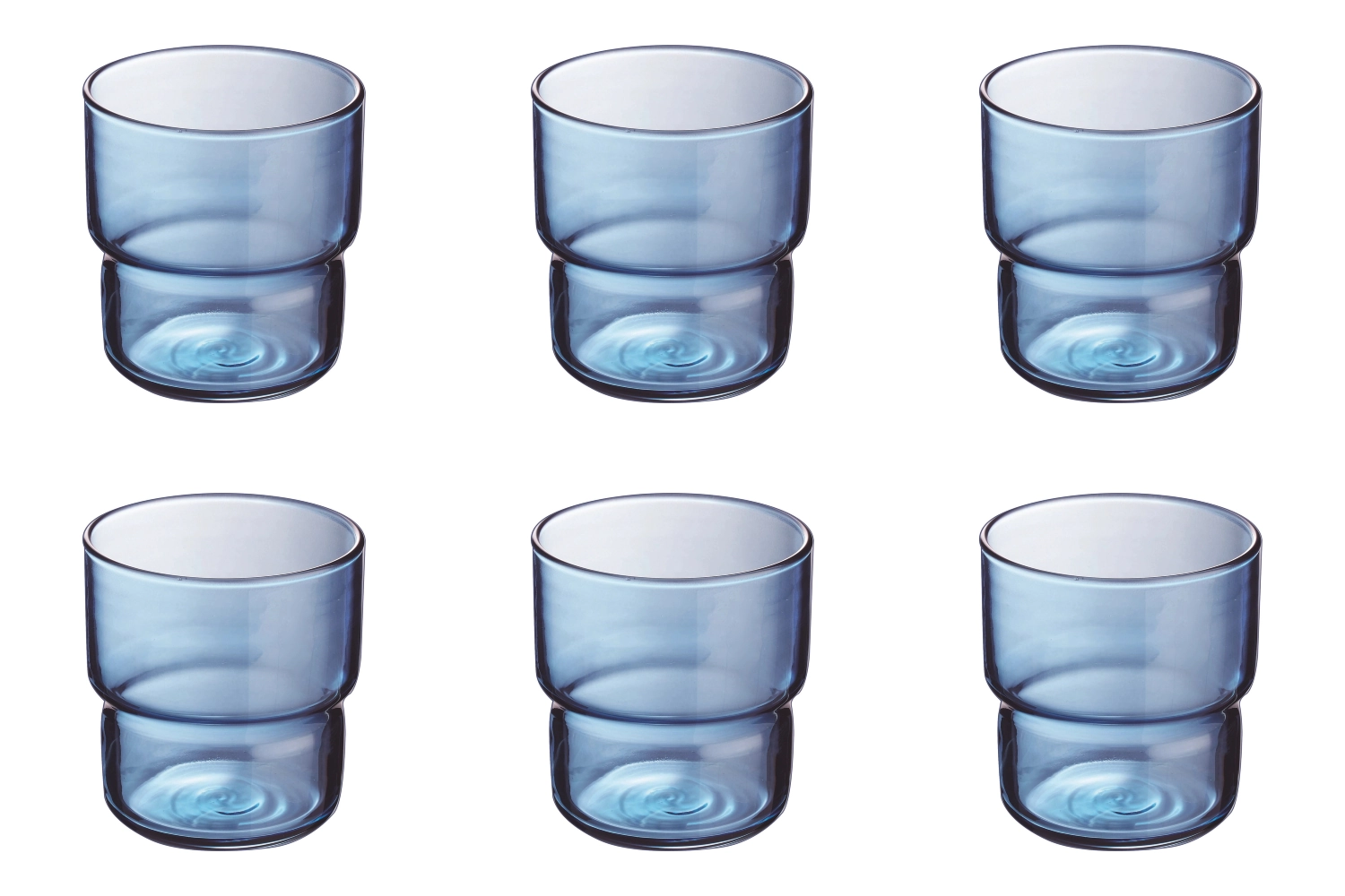 6er Set Log Brush Becher