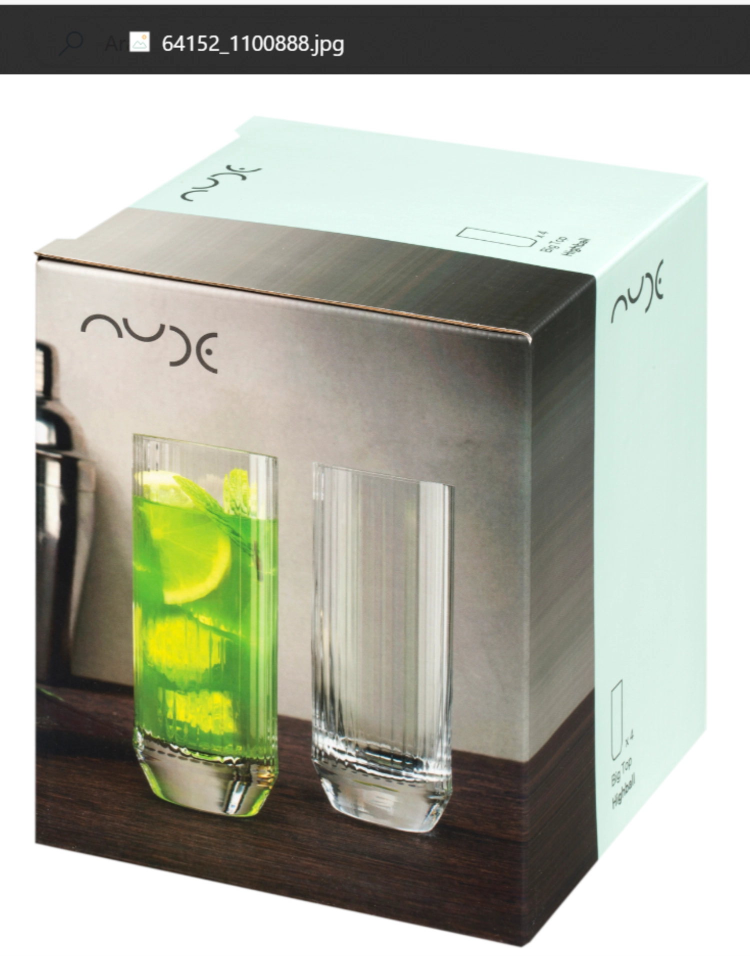 Nude Big Top Longdrinkbecher