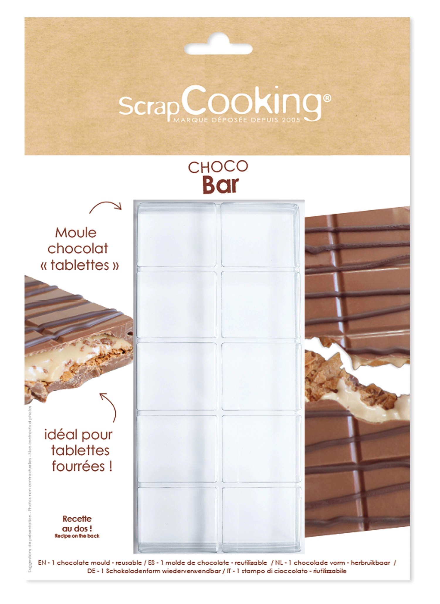 Moule à chocolat pour petite tablette de chocolat