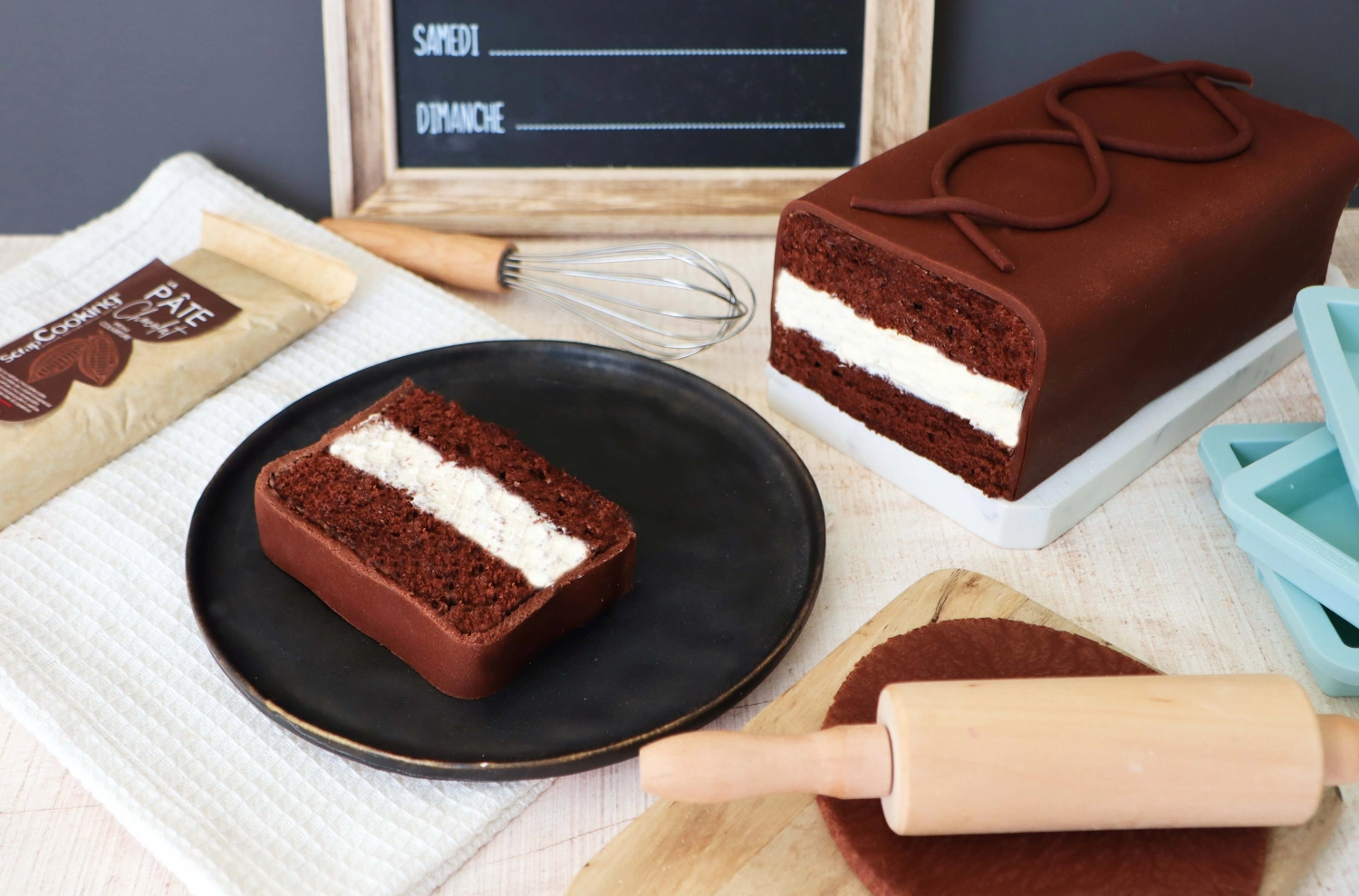 Schokoladen Rollfondant