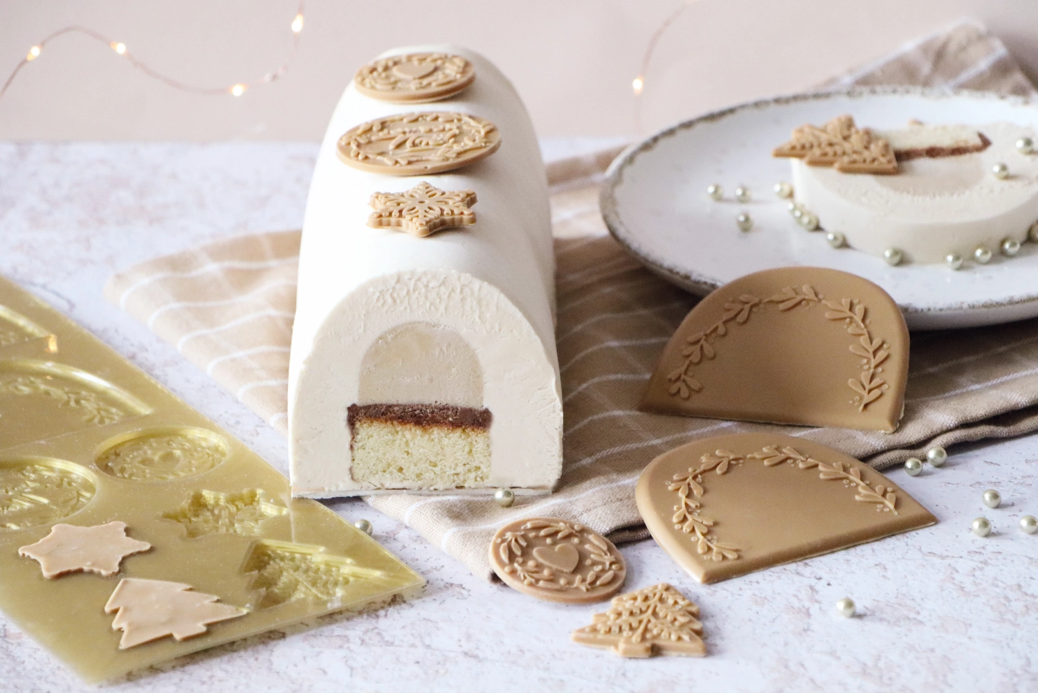 Schockoladenform für Bûche