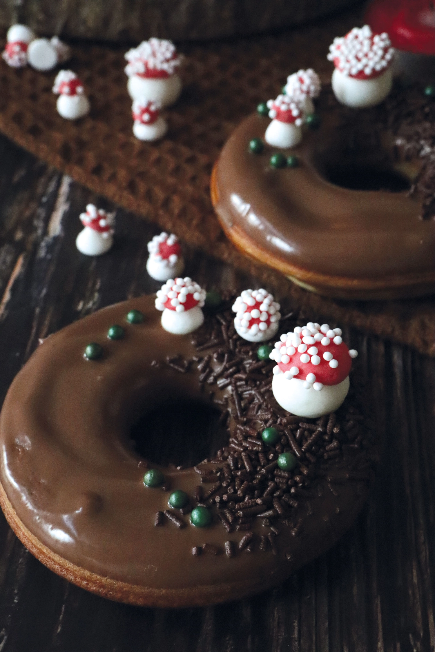 Zuckerstreusel Pilze gross