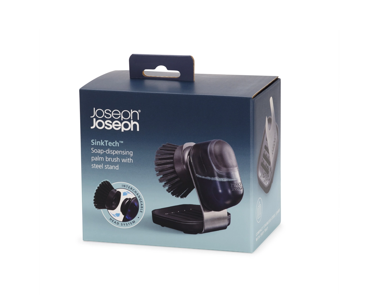 SinkTech Distributeur de savon avec brosse à main et support