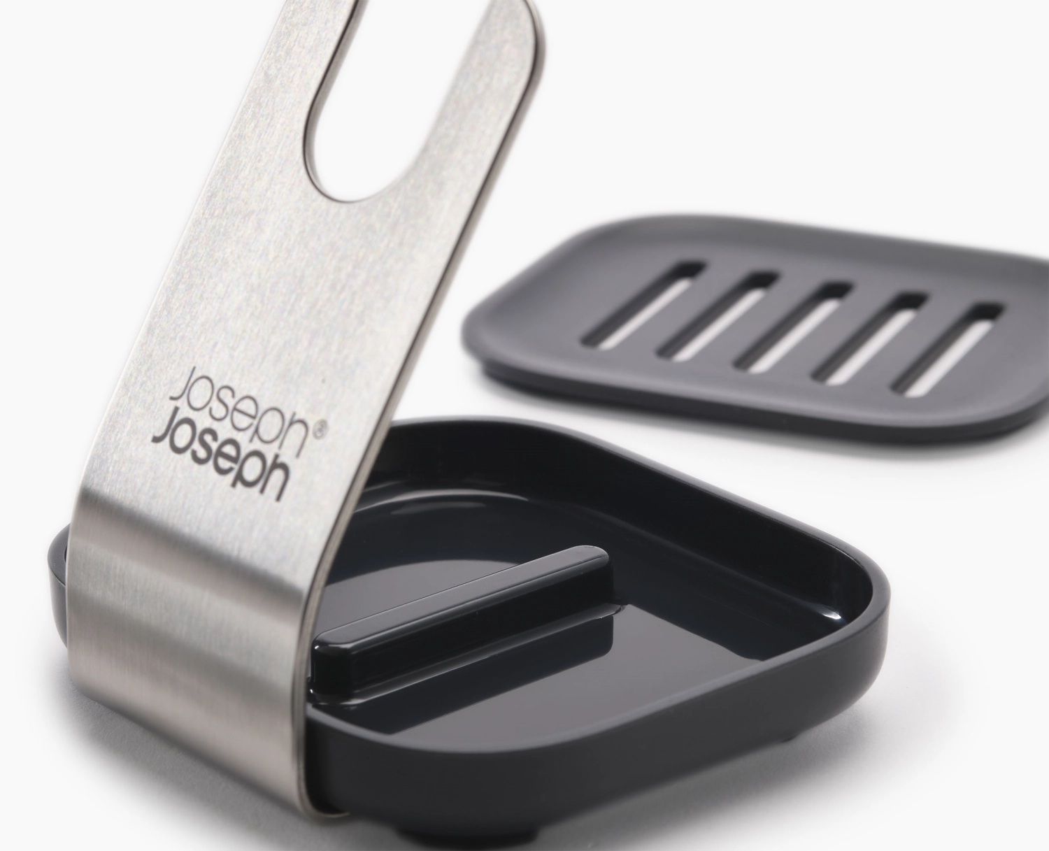 SinkTech Spülbürste mit Seifenspender und Edelstahlhalterung