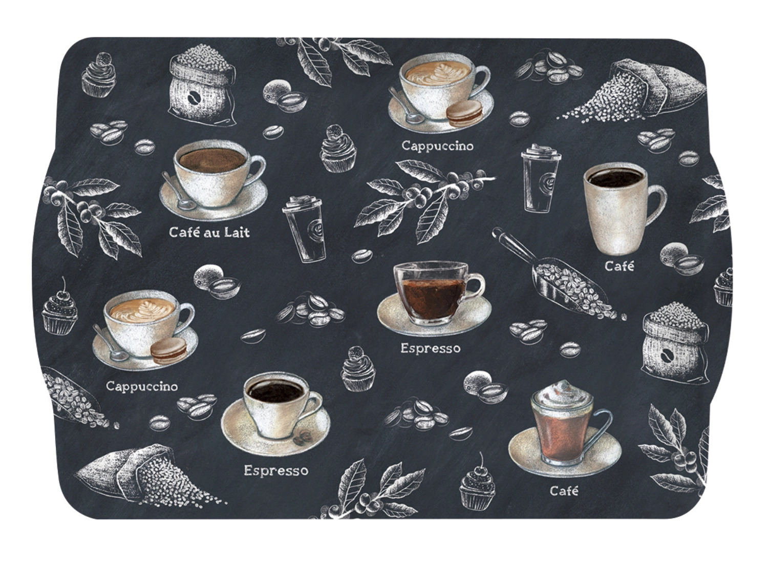 Barista Tablett mit Griffen