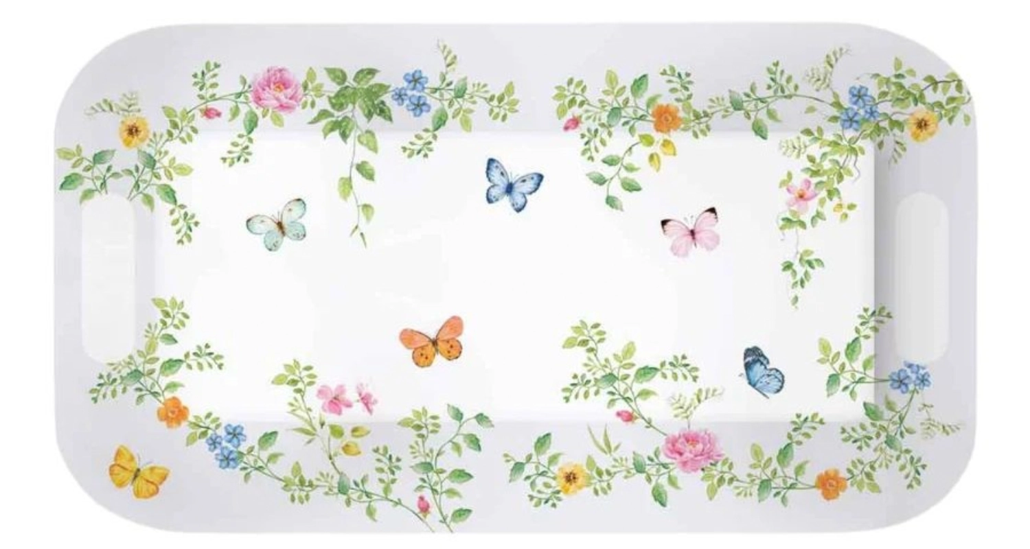 Plateau Dancing Butterflies avec poignées