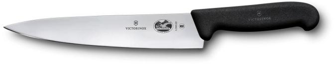 Fibrox, Couteau de cuisine, 22cm, droit, noir