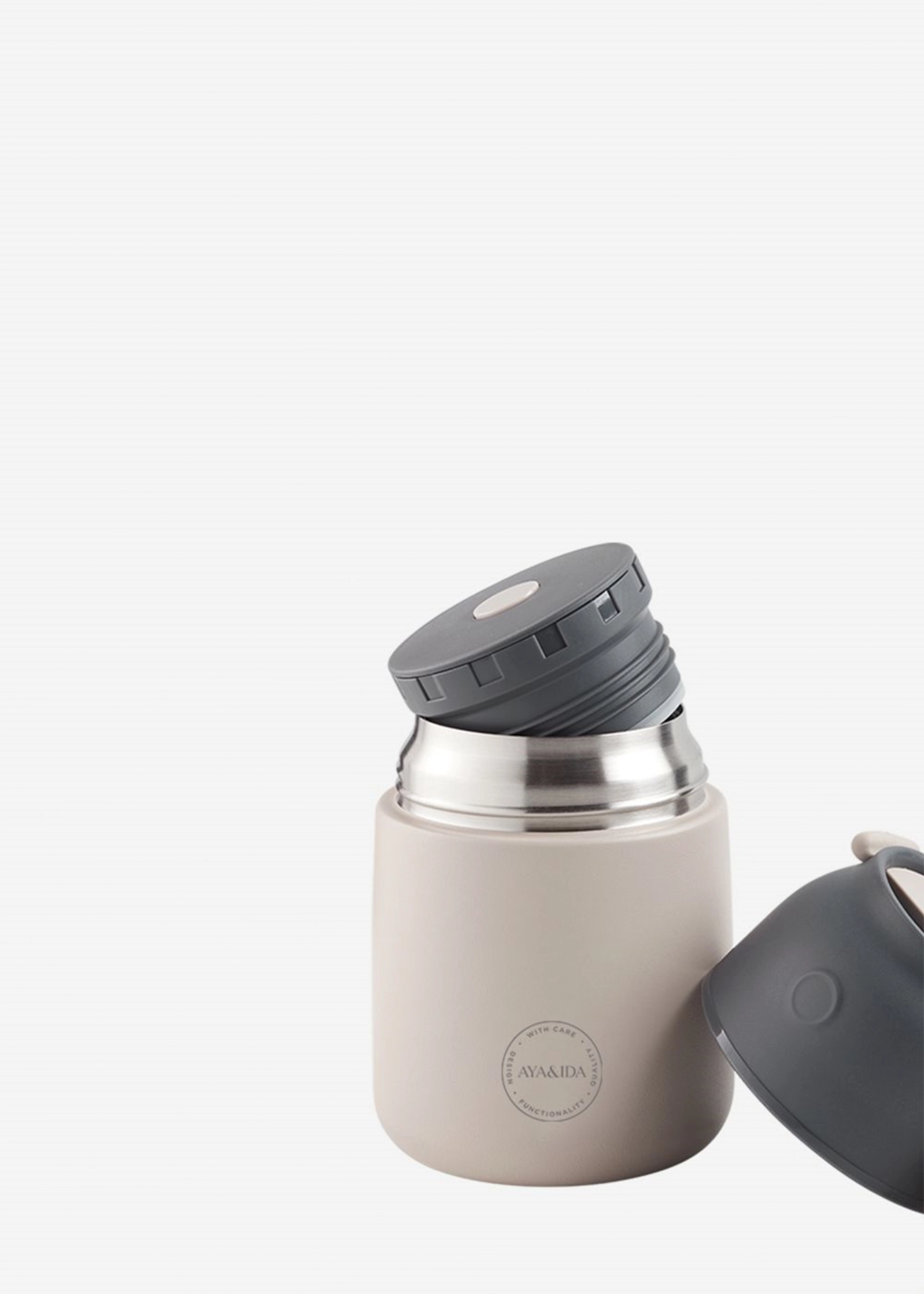 Food'ie Lunch Box 500ml Cream Beige