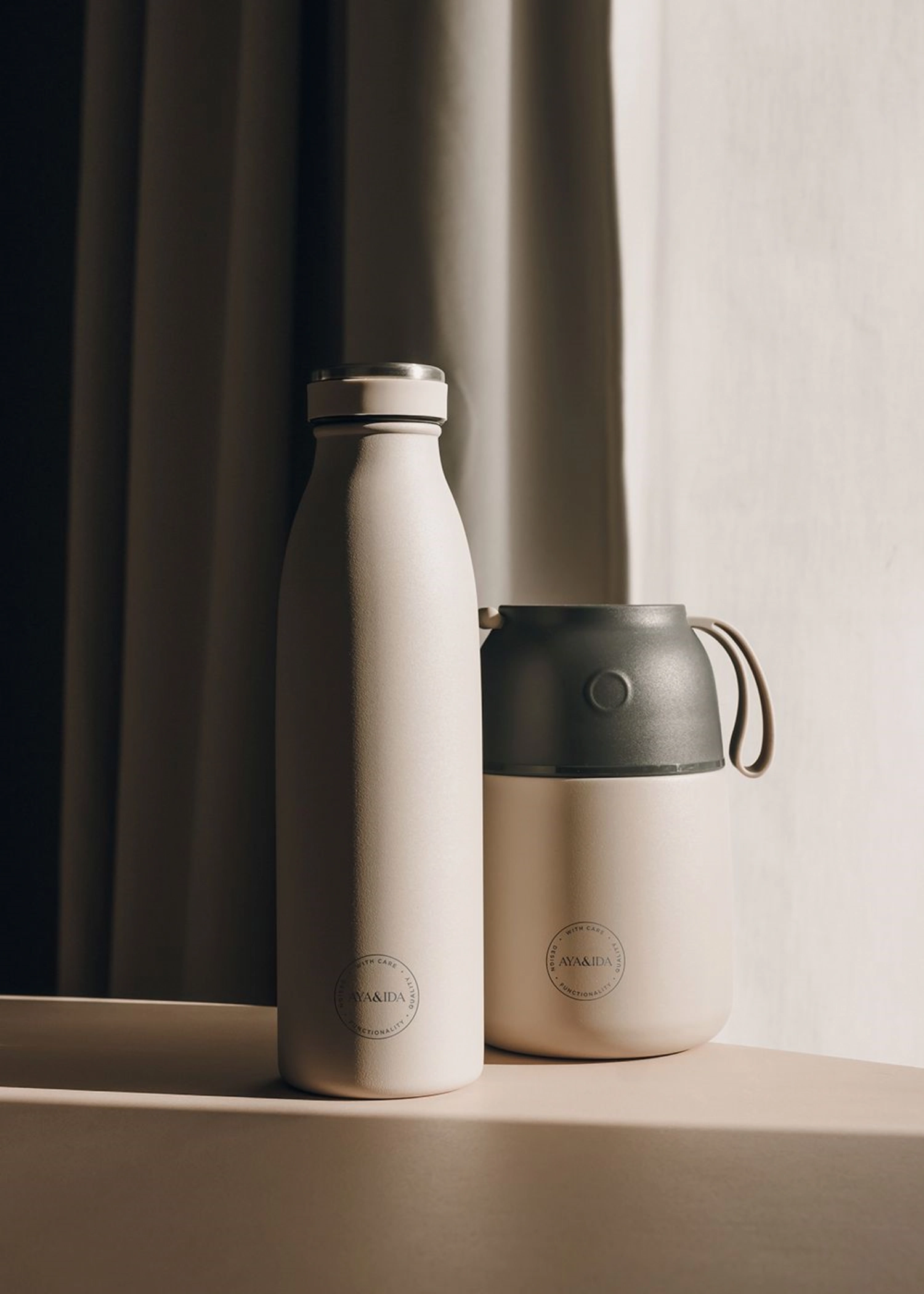 Food'ie Lunch Box 500ml Cream Beige