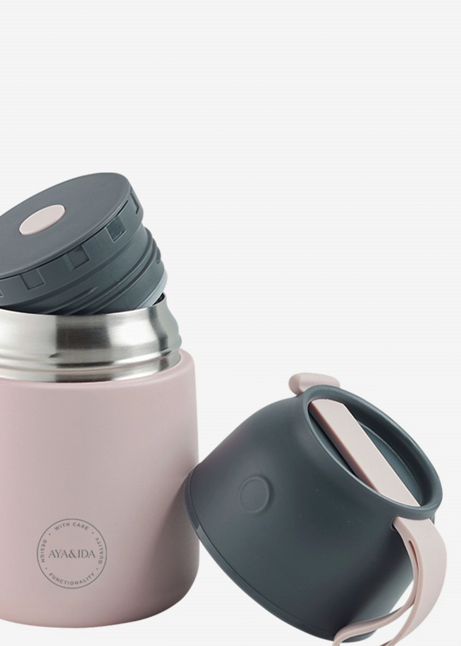 Food'ie Lunch Box 500ml Soft Rose