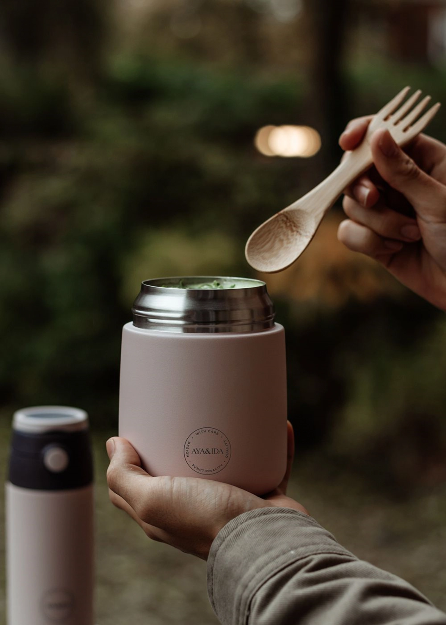 Food'ie Lunch Box 500ml Soft Rose