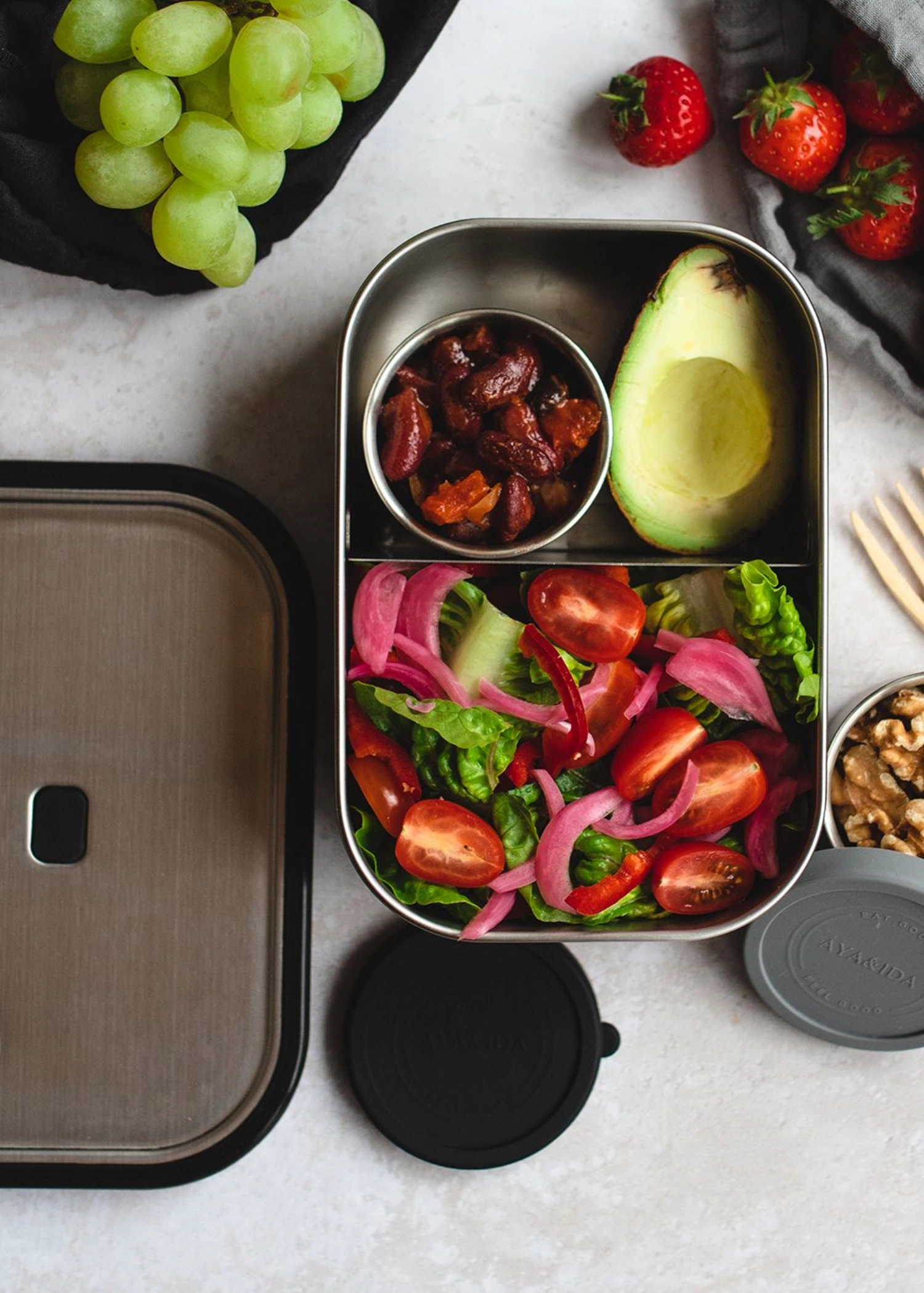 Lunch Box 1000ml Matte Black