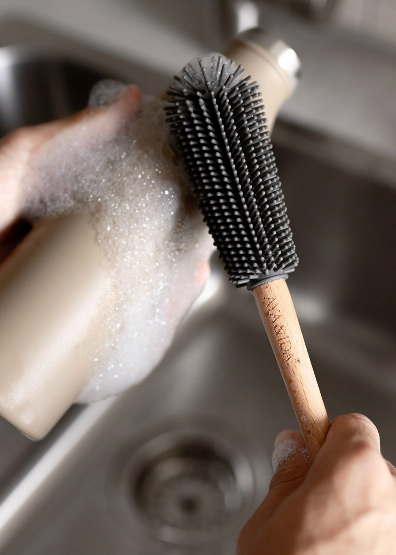 Brosse à bouteille Dark Grey