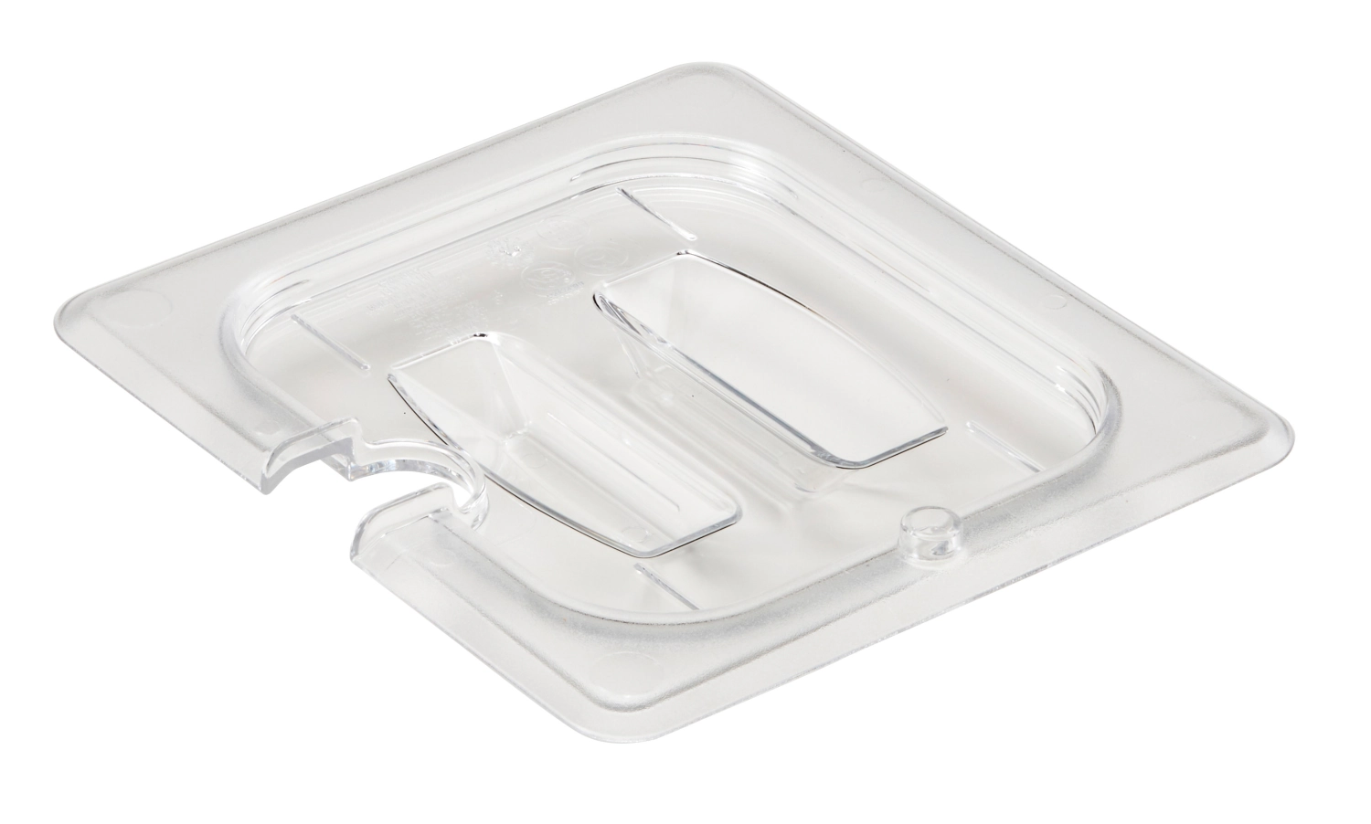 Couvercle de bac GN PC GN 1/6 avec encoche et poignée