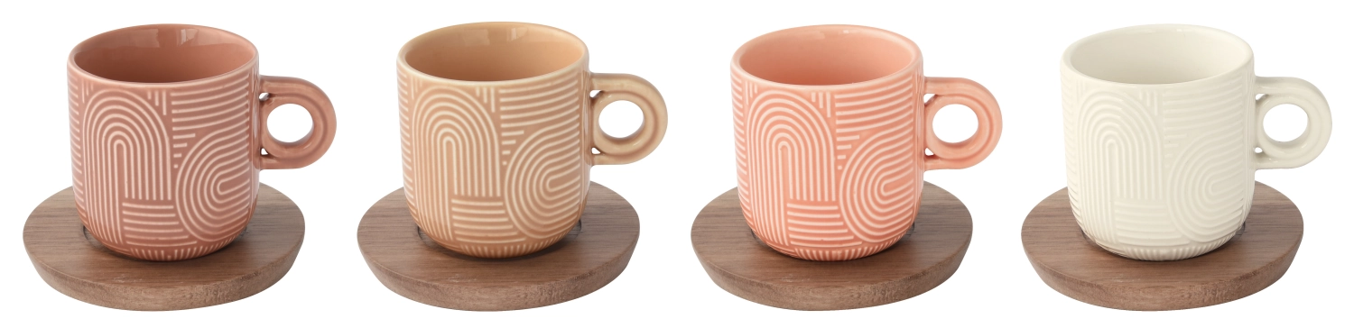 4er Set Take a Loop Espressotasse