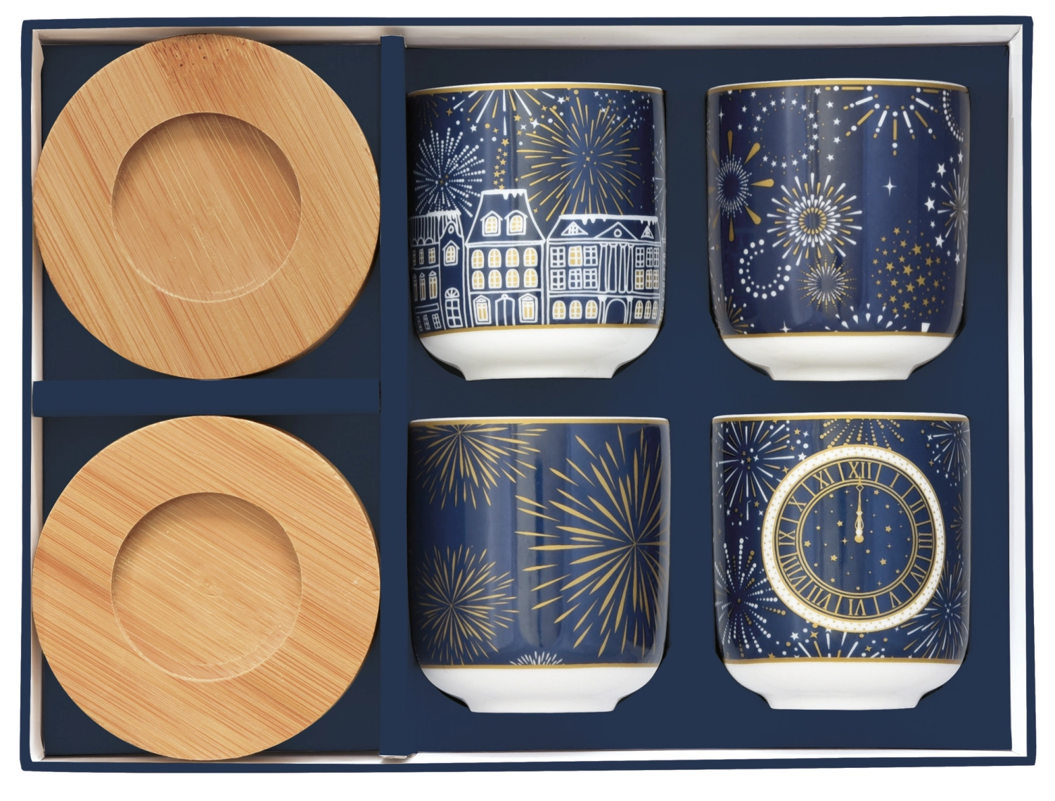 Set de 4 Midnight tasses à espresso
