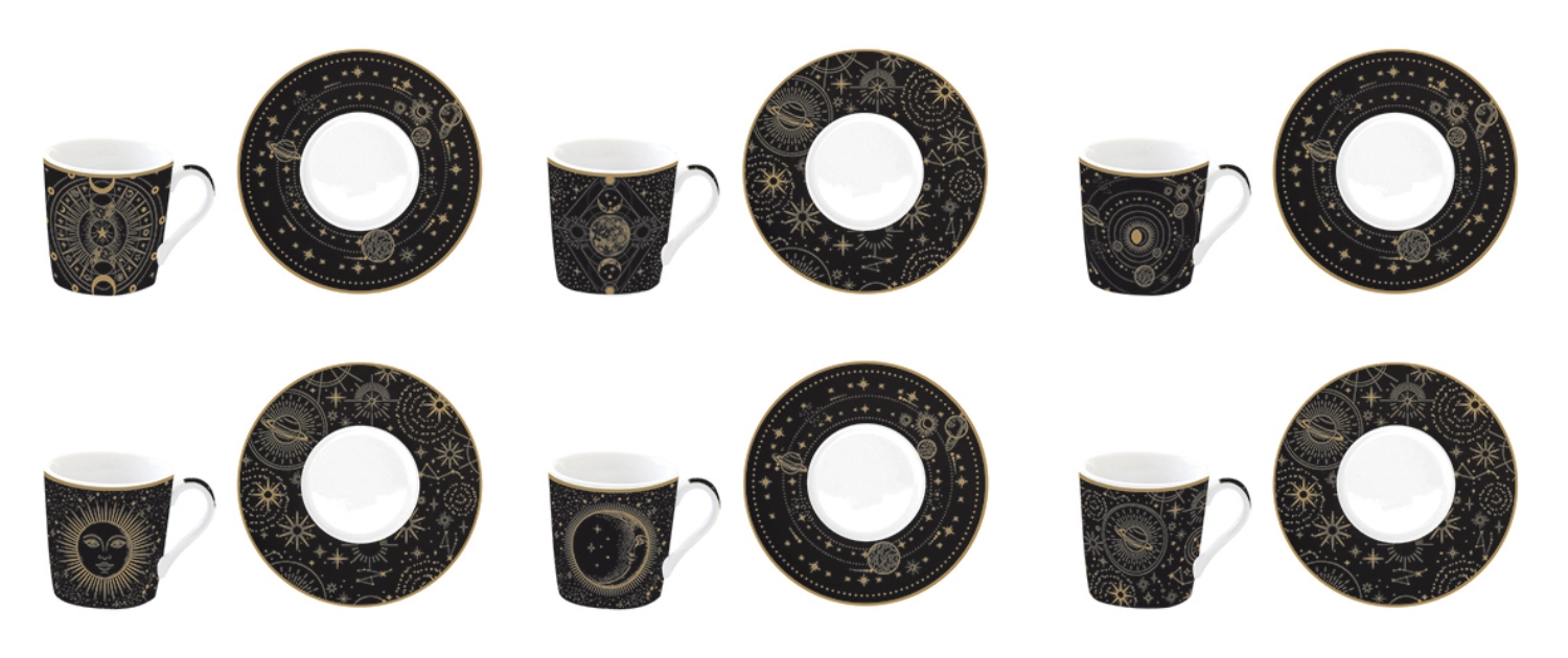 Set de 6 Celestial tasses à espresso