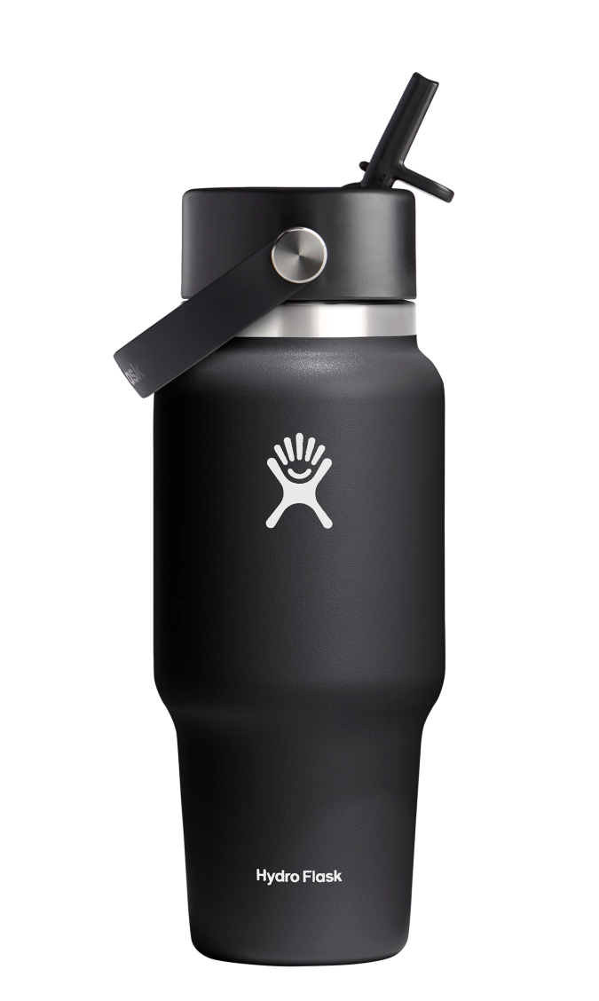 Gourde Wide Flex Couvercle avec paille