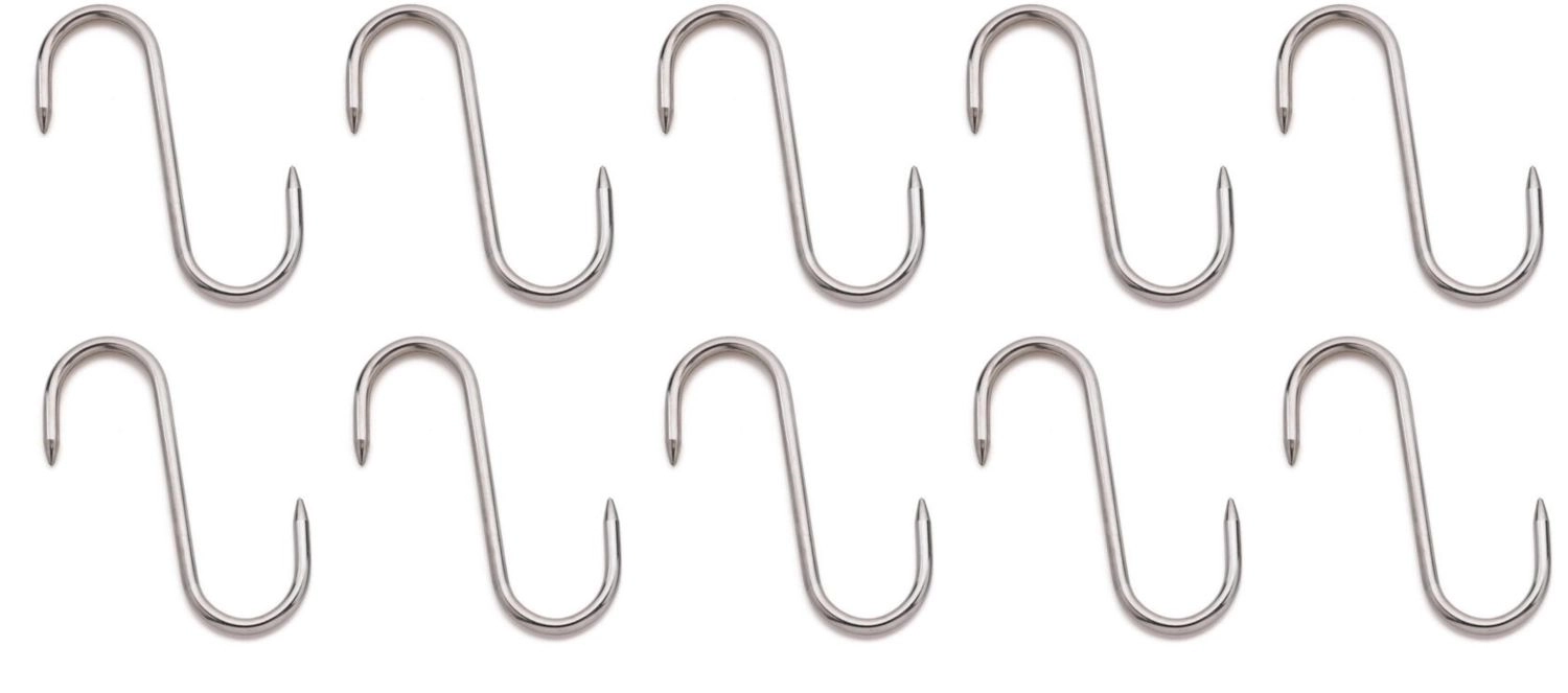 10er Set Fleischhaken 14cm