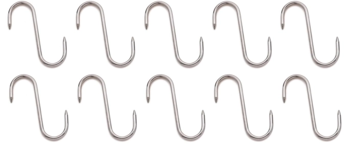 10er Set Fleischhaken 14cm