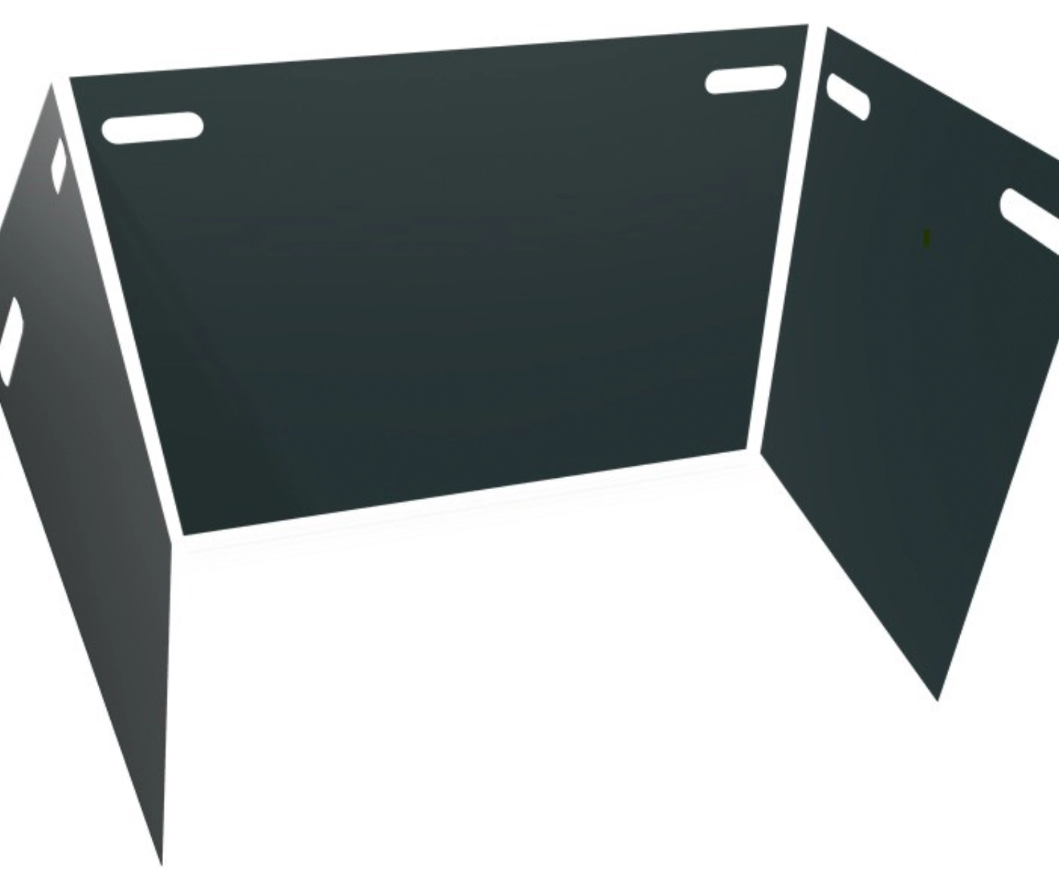 Verkleidung 3-seitig farbig SW 9x6 Merlotrot