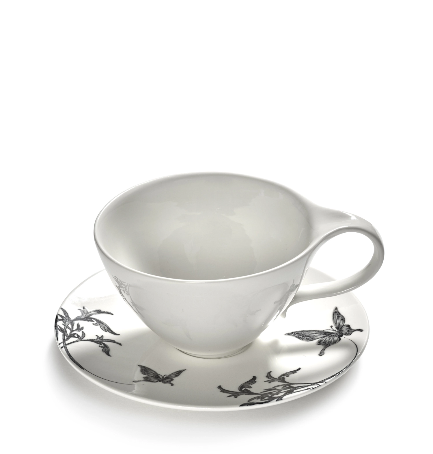 Unity soucoupe à cappuccino papillon