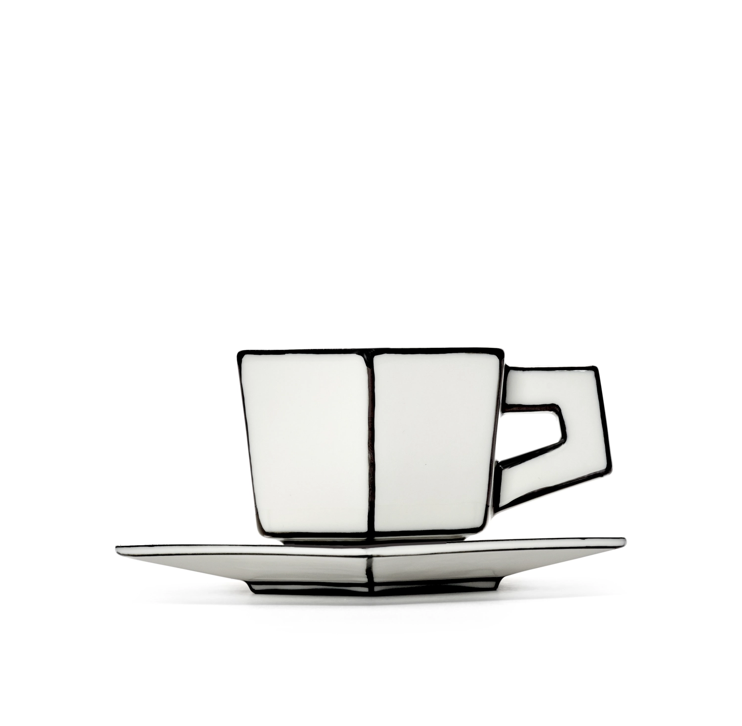 Carte Blanche tasse à expresso avec soucoupe