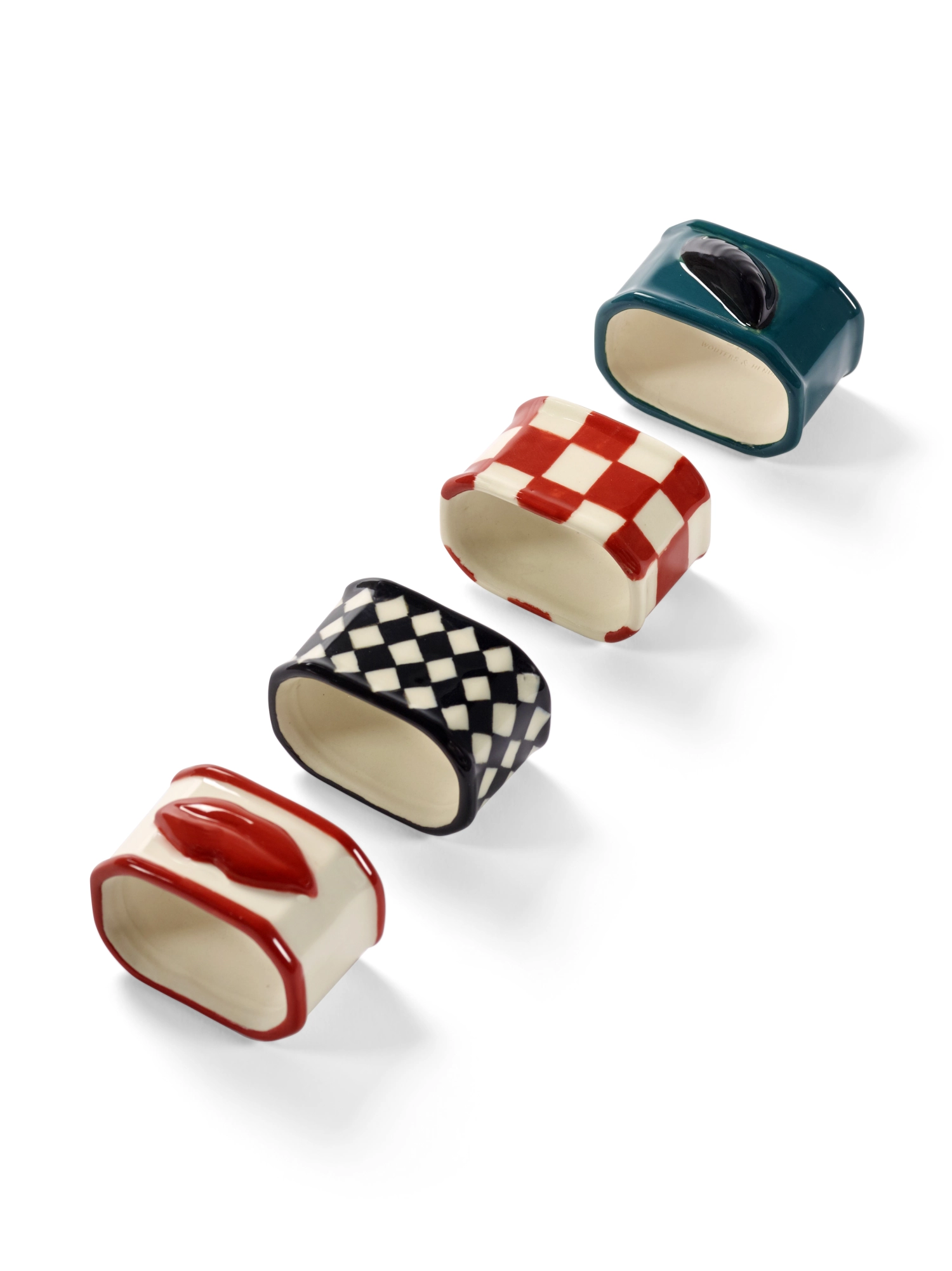 Les Objets Mouleversants Serviettenring 4 assortiert