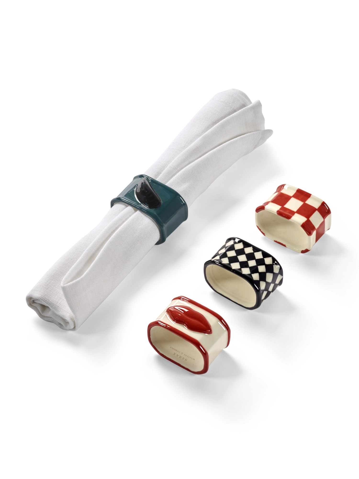 Les Objets Mouleversants Serviettenring 4 assortiert