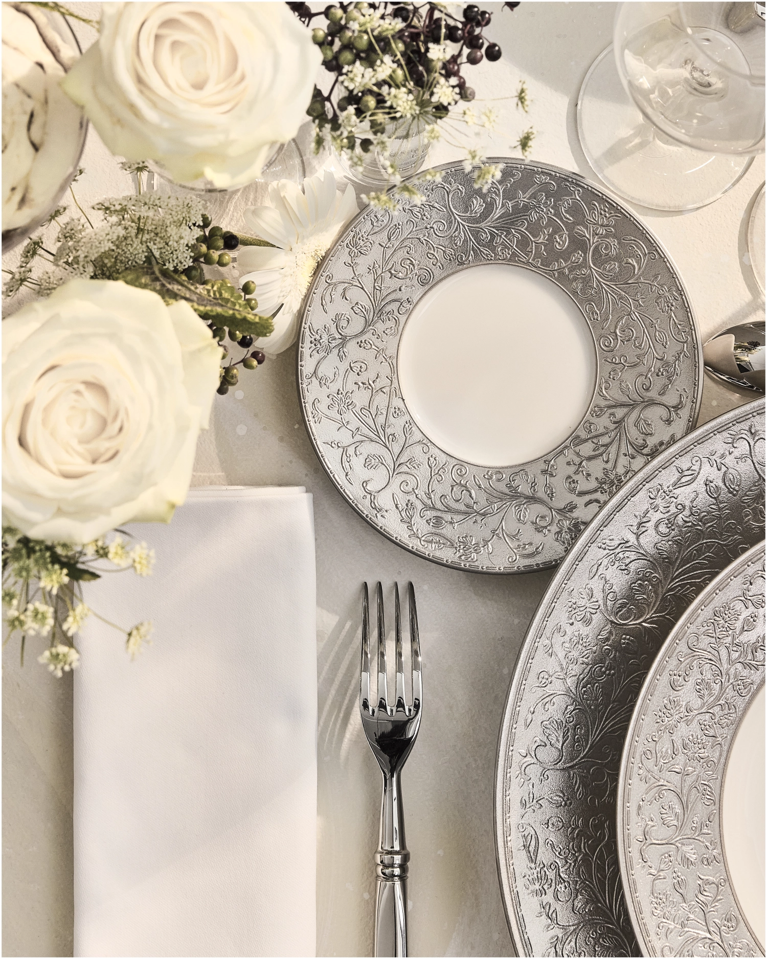 Swan assiette à dessert